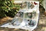 Songs of Spring Psalm 27:4 Tapestry Throw